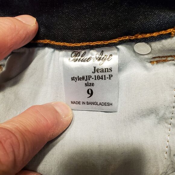Blue Age Butt Lifting Dark Denim Jeans Size 9 - Picture 9 of 13